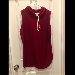 Sleeveless hoody